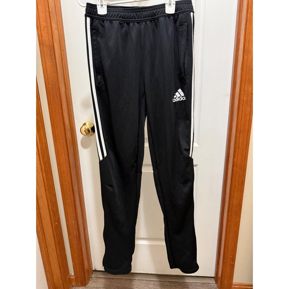 Adidas Climacool Training Pants Mens XL Black White Striped Track Trousers